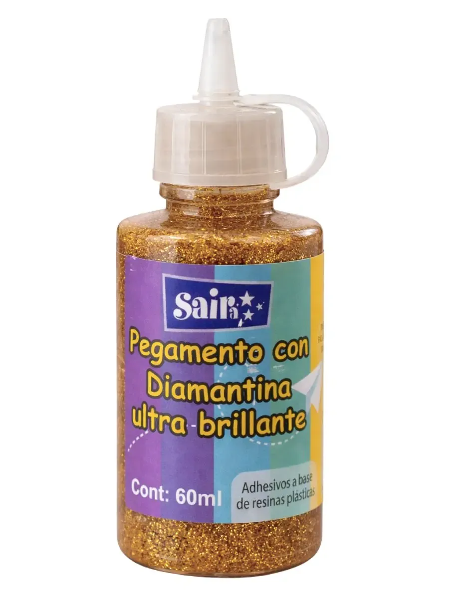 Pegadiamantina Saira Café 60ml Bote de pegadiamantina Saira color café de 60ml.