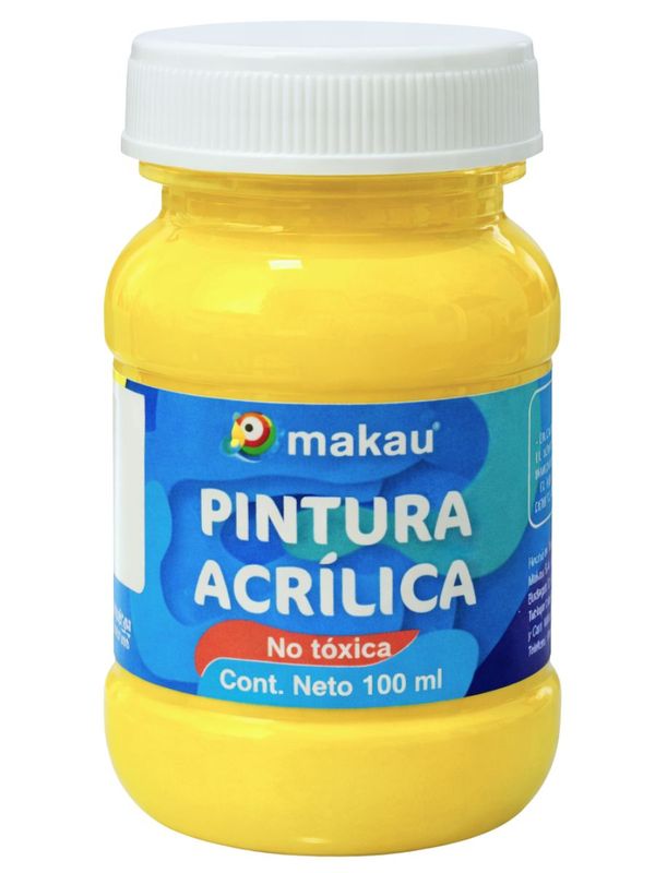 Pintura Acrílica Makau Amarillo Canario 100ml Pintura Acrílica Makau Amarillo Canario 100ml