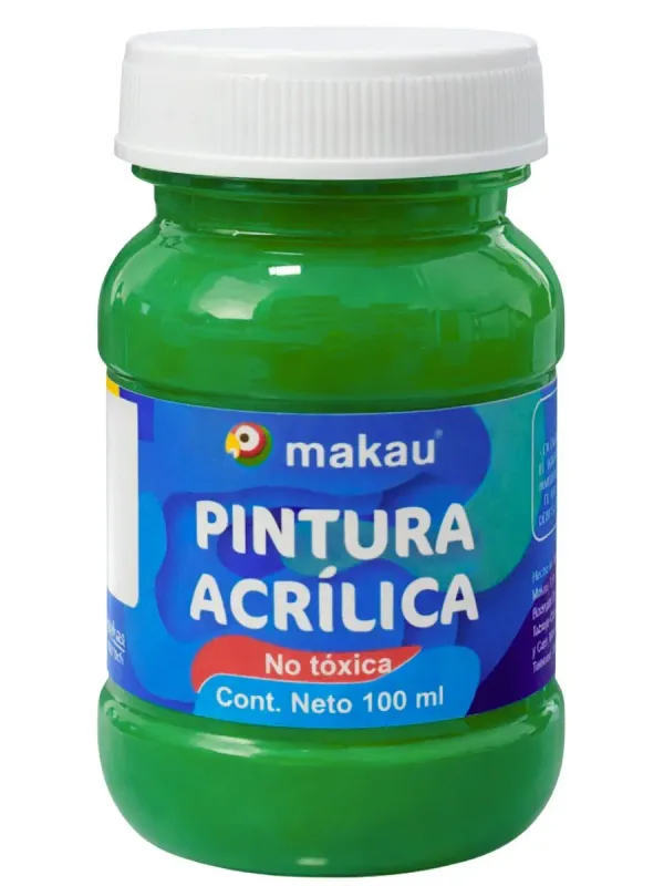 Pintura Acrílica Makau Verde bandera 100ml Pintura Acrílica Makau Verde bandera 100ml