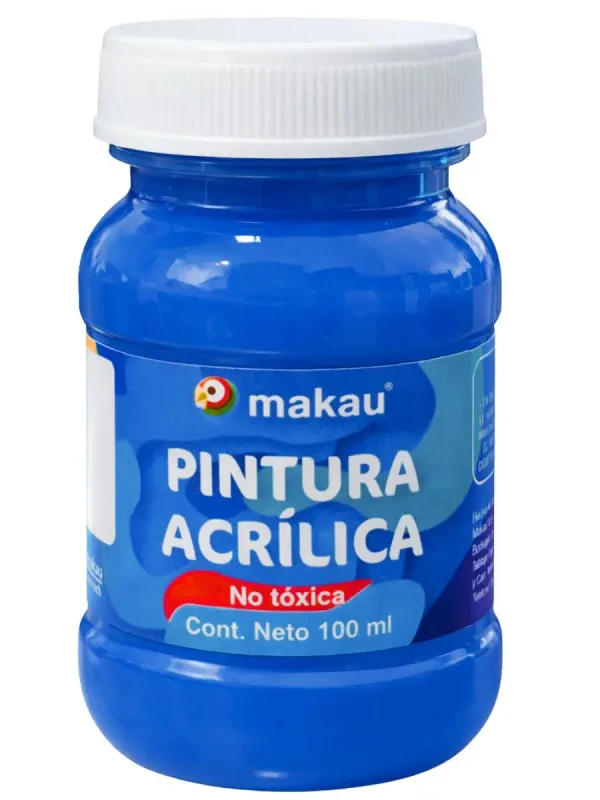 Pintura Acrílica Makau Azul Rey 100ml Pintura Acrílica Makau Azul Rey 100ml
