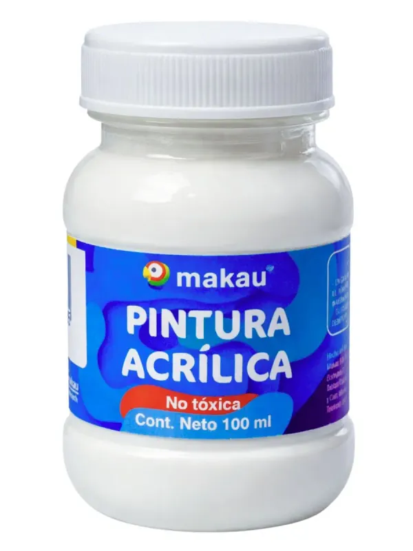 Pintura Acrílica Makau Blanco 100ml Pintura Acrílica Makau Blanco 100ml