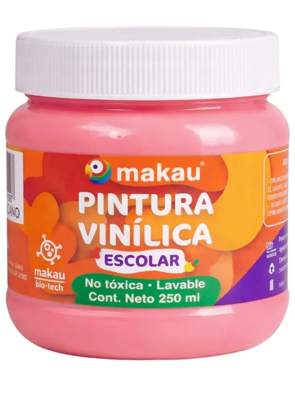 Pintura Vinílica Escolar Rosa mexicano 250 ml Pintura Vinílica Escolar Rosa mexicano 250 ml