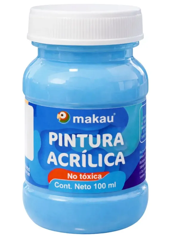 Pintura Acrílica Makau Azul Cielo 100ml Pintura Acrílica Makau Azul Cielo 100ml