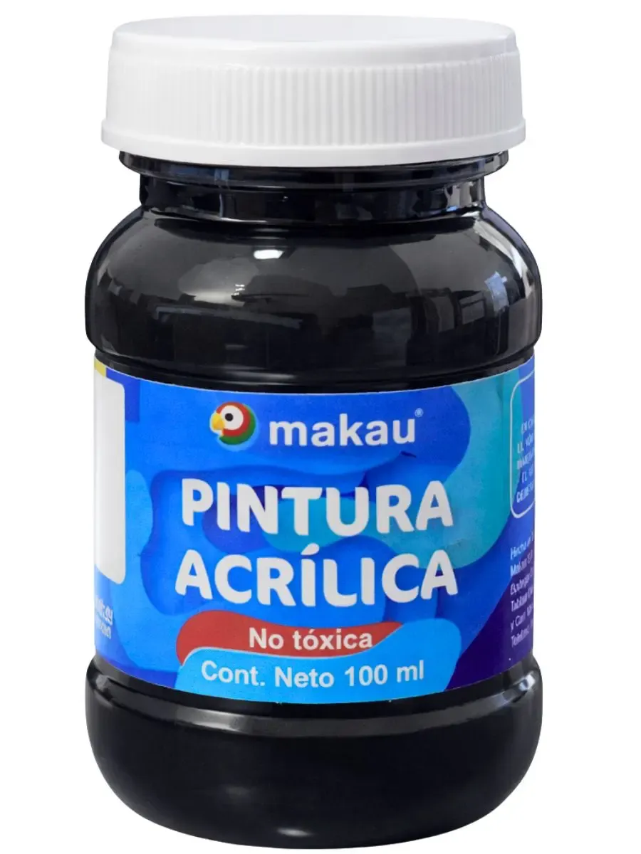 Pintura Acrílica Makau Negro 100ml