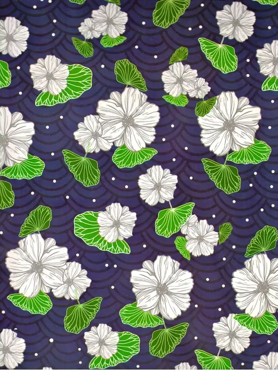 Papel de Regalo Flores Blancas (P96) - 10 pzas Mayoreo