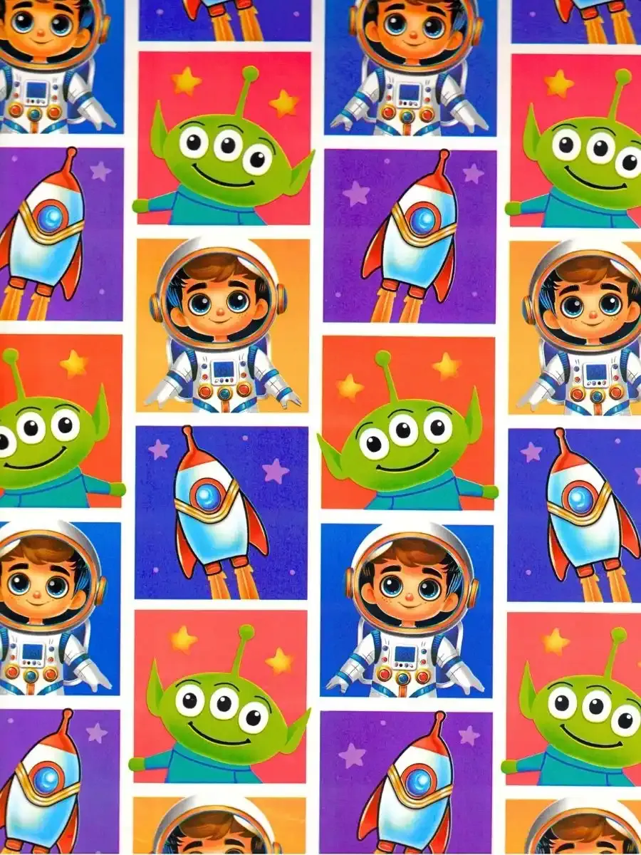 Papel de Regalo Niño Astronauta (P97) - 10 pzas Mayoreo Papel de Regalo Niño Astronauta (P97) - 10 pzas Mayoreo