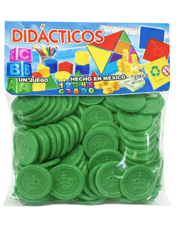 Ficha Plástica Verde Esencial (c/100 pzs aprox.)