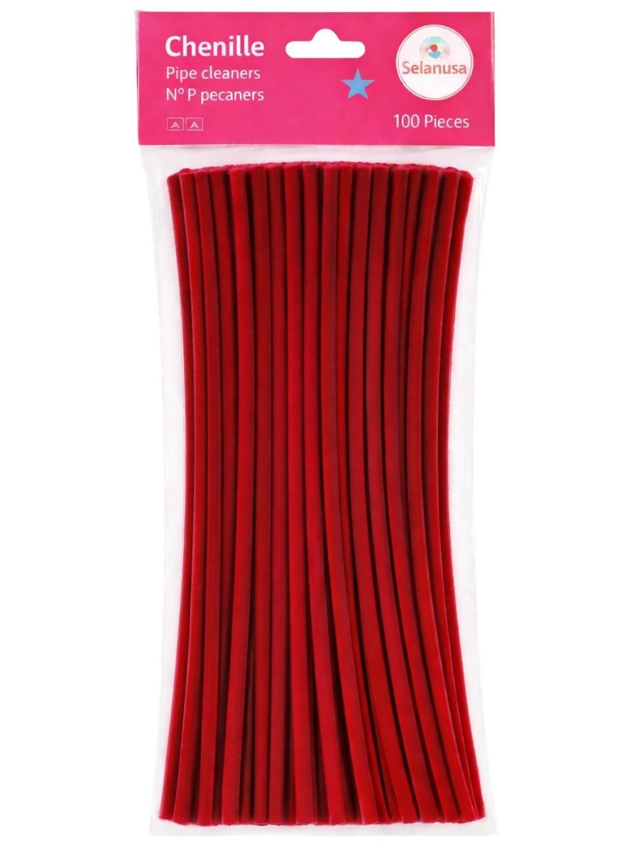 Limpiapipas / Chenille Fresa Selanusa (100 pzas)