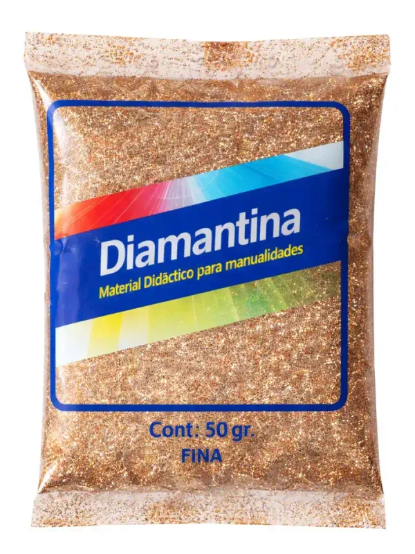 Diamantina Fina Saira Naranja #2 – Bolsa con 50 gr Bolsa de 50 gr de diamantina fina Saira color naranja número 2.