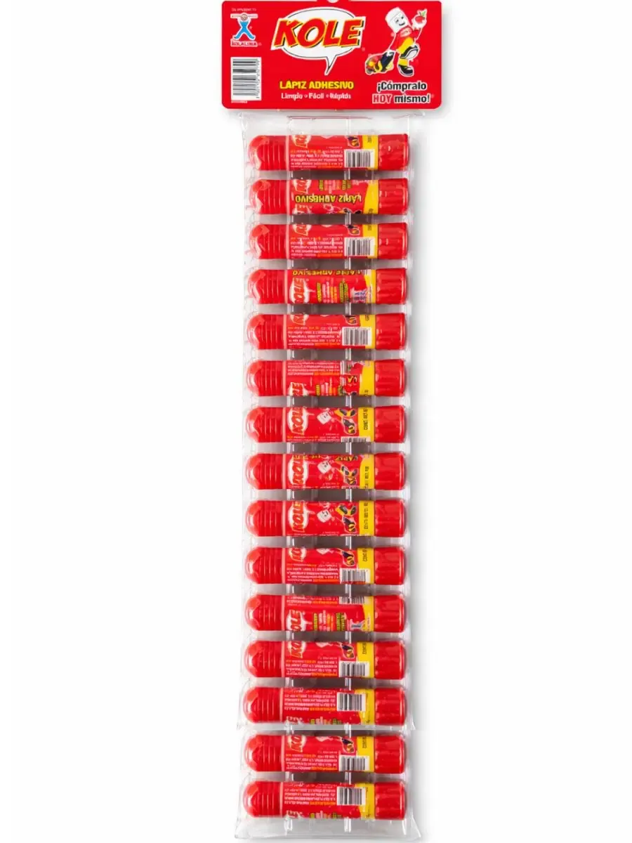 Estuche de 15 piezas de lápiz adhesivo Kole de 8g de Kola Loka.