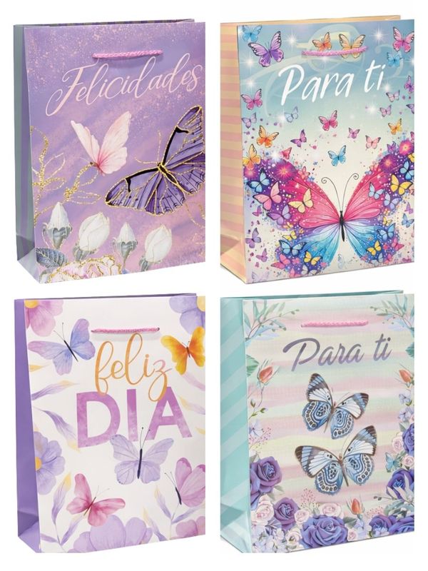 Bolsas Med c/9 Padcolor Mariposas 29×20 cm