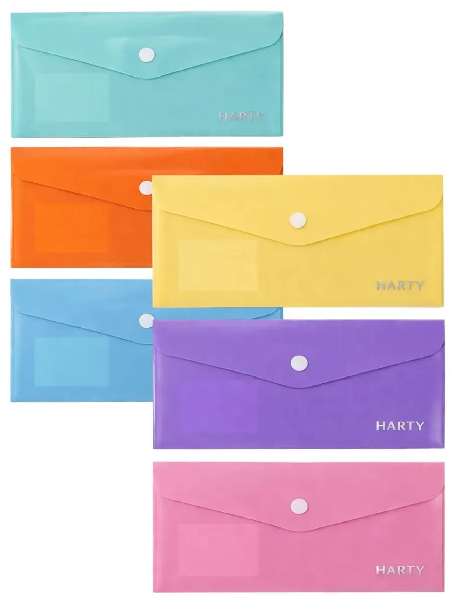 Paquete de 12 sobres de colores 22.5 x 10.5 cm al mayoreo en Papelerías Mérida