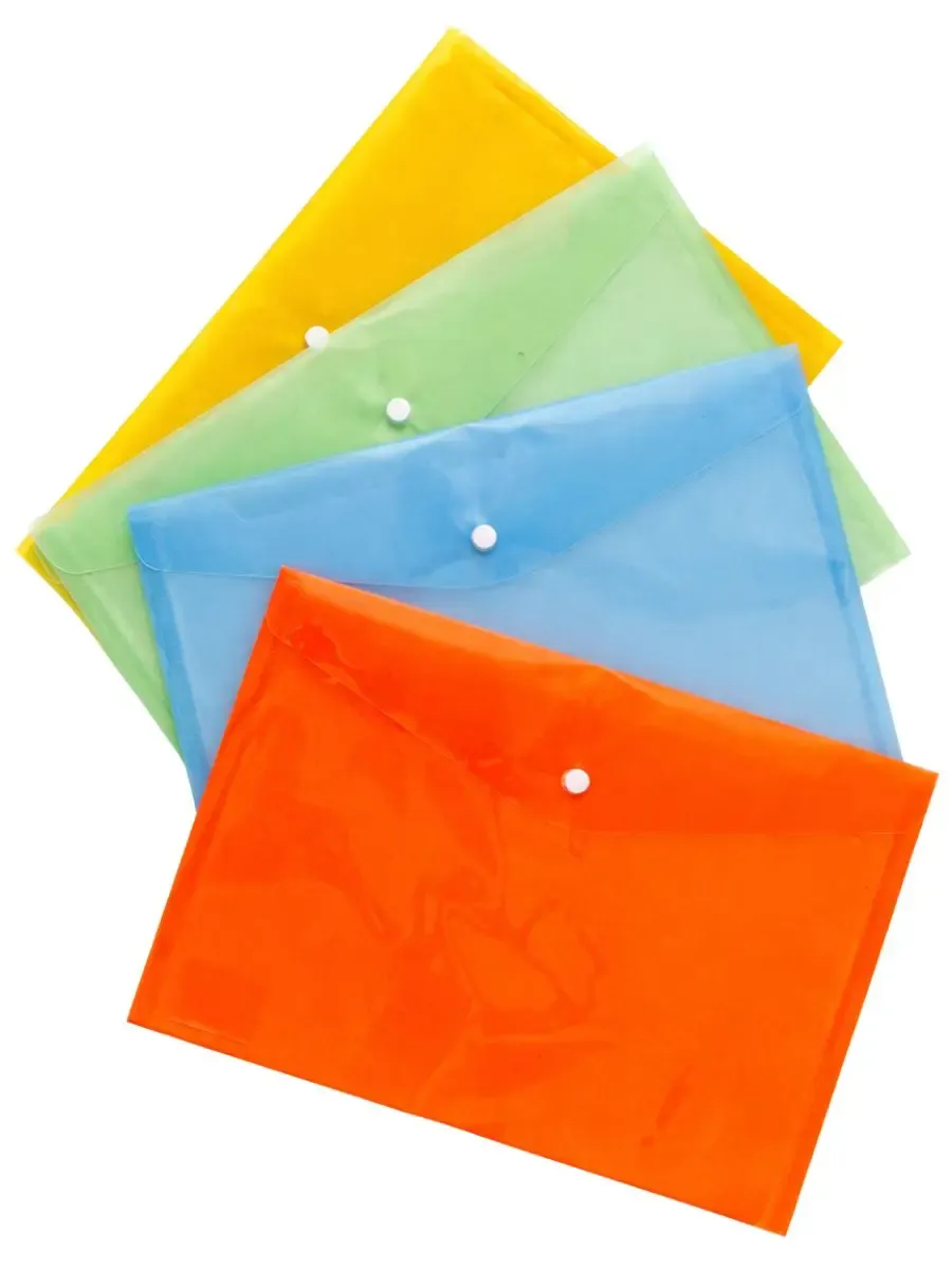 Paquete de 12 sobres horizontales con botón marca Harty al mayoreo.