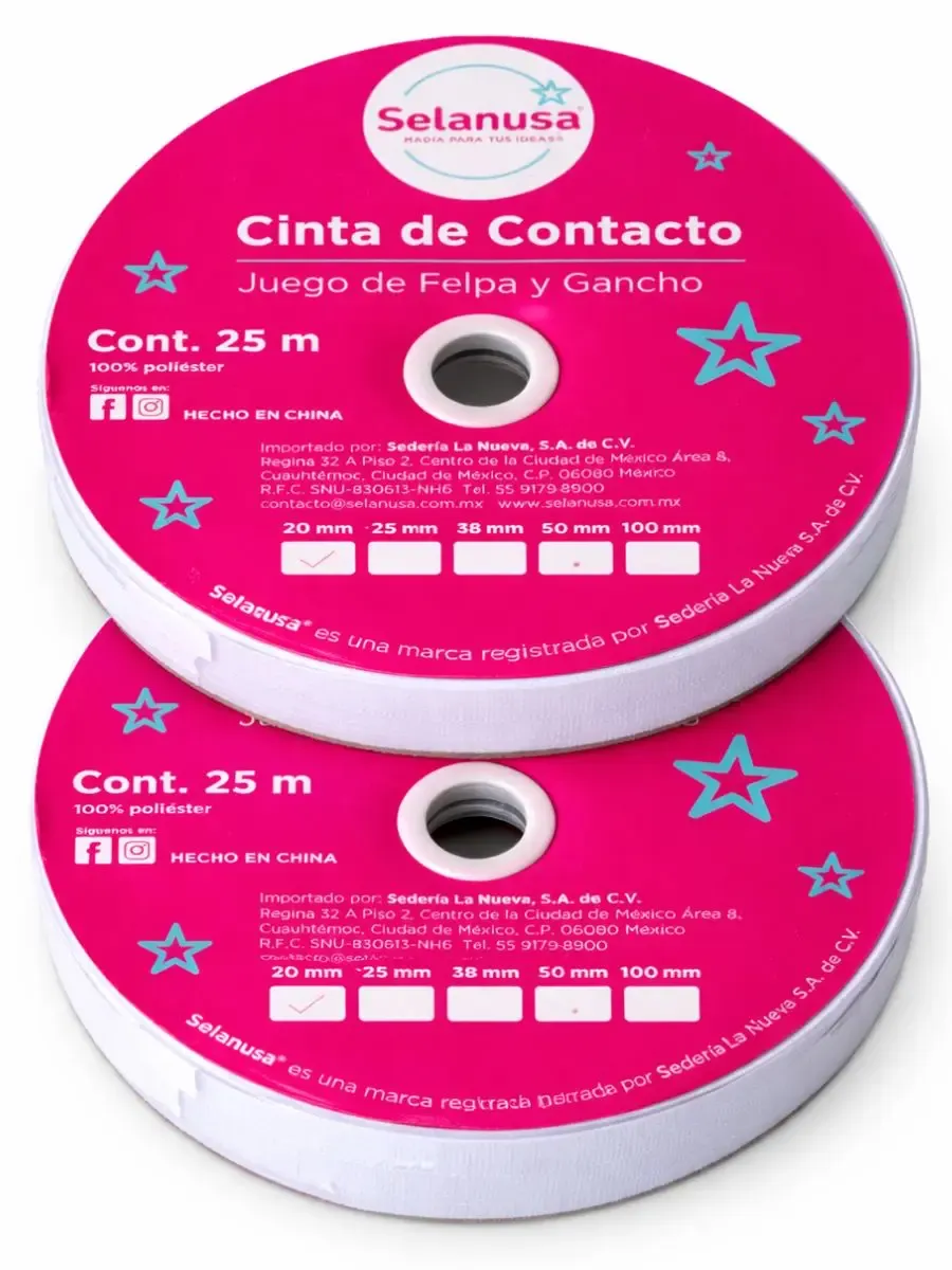 Juego completo de contacto felpa y gancho en Papelerías Mérida