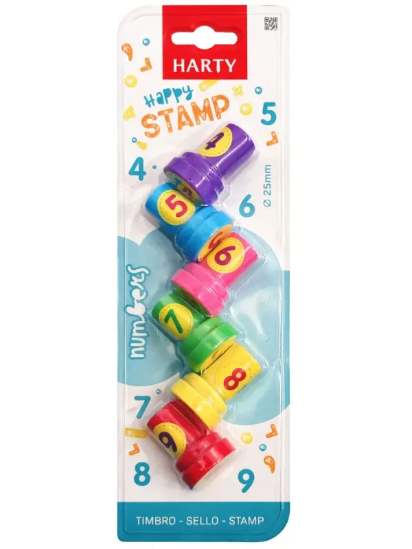 Juego de Sellos Infantiles Números 4 al 9 (Set con 6 Pzas) Juego de Sellos Infantiles Números 4 al 9 (Set con 6 Pzas)