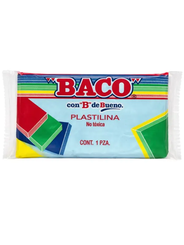 Plastilina Baco barra azul cielo 70 en Papelerías Mérida