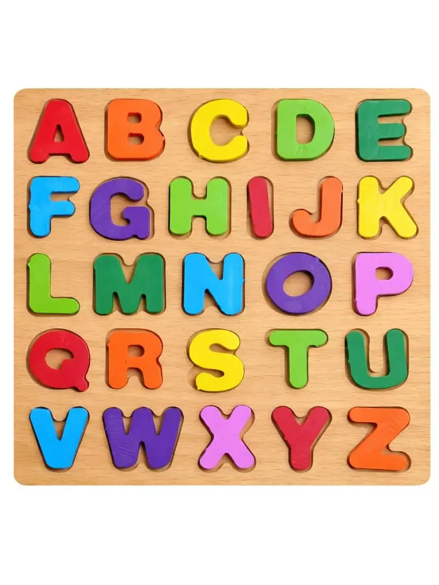 Rompecabezas de Madera Didáctico - Mayoreo Abecedario de madera educativo al mayoreo para surtido nacional.