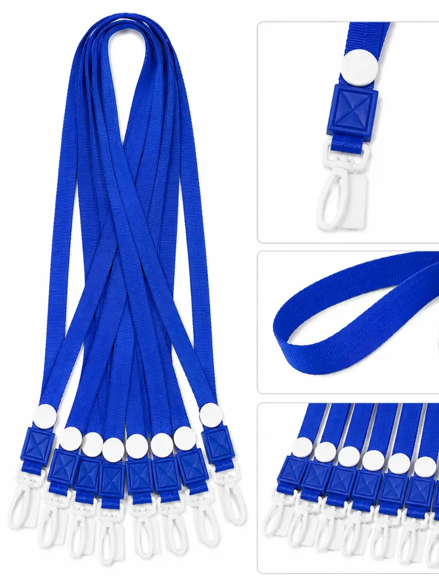 Cordones de Tela para Gafete – Paq con 10 pzs (Azul)
