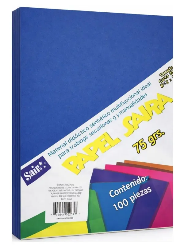 Hojas de Color Azul Ultramar Tamaño Carta  100 pzs)