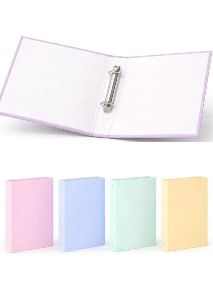 Paquete de 12 carpetas de 2 argollas en colores surtidos al mayoreo.