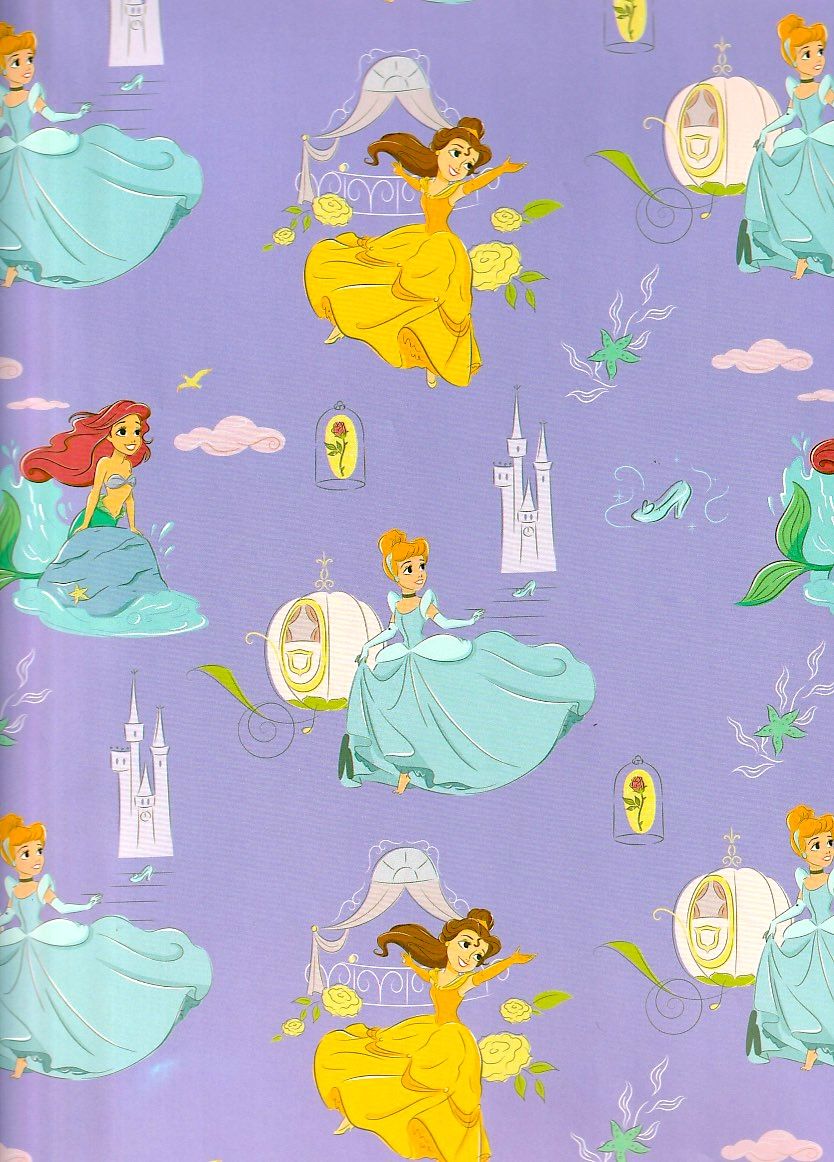Papel de Regalo Princesas Disney (10 pzas) - Mayoreo