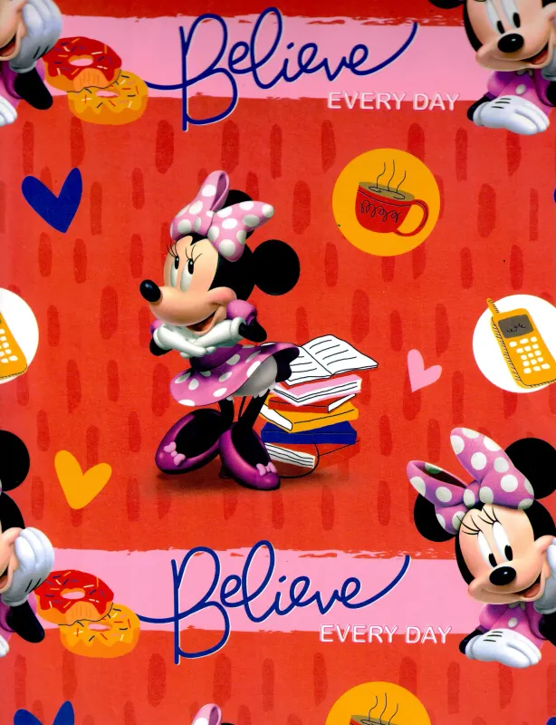 Papel de Regalo Minnie Mouse Disney paq. con 10 piezas Surtido mayorista de papel de regalo Minnie Mouse Disney para México.