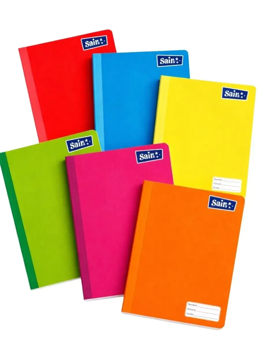 Cuaderno Profesional Cosido 100H Raya |mayoreo Surtido mayorista de cuadernos profesionales cosidos para México.