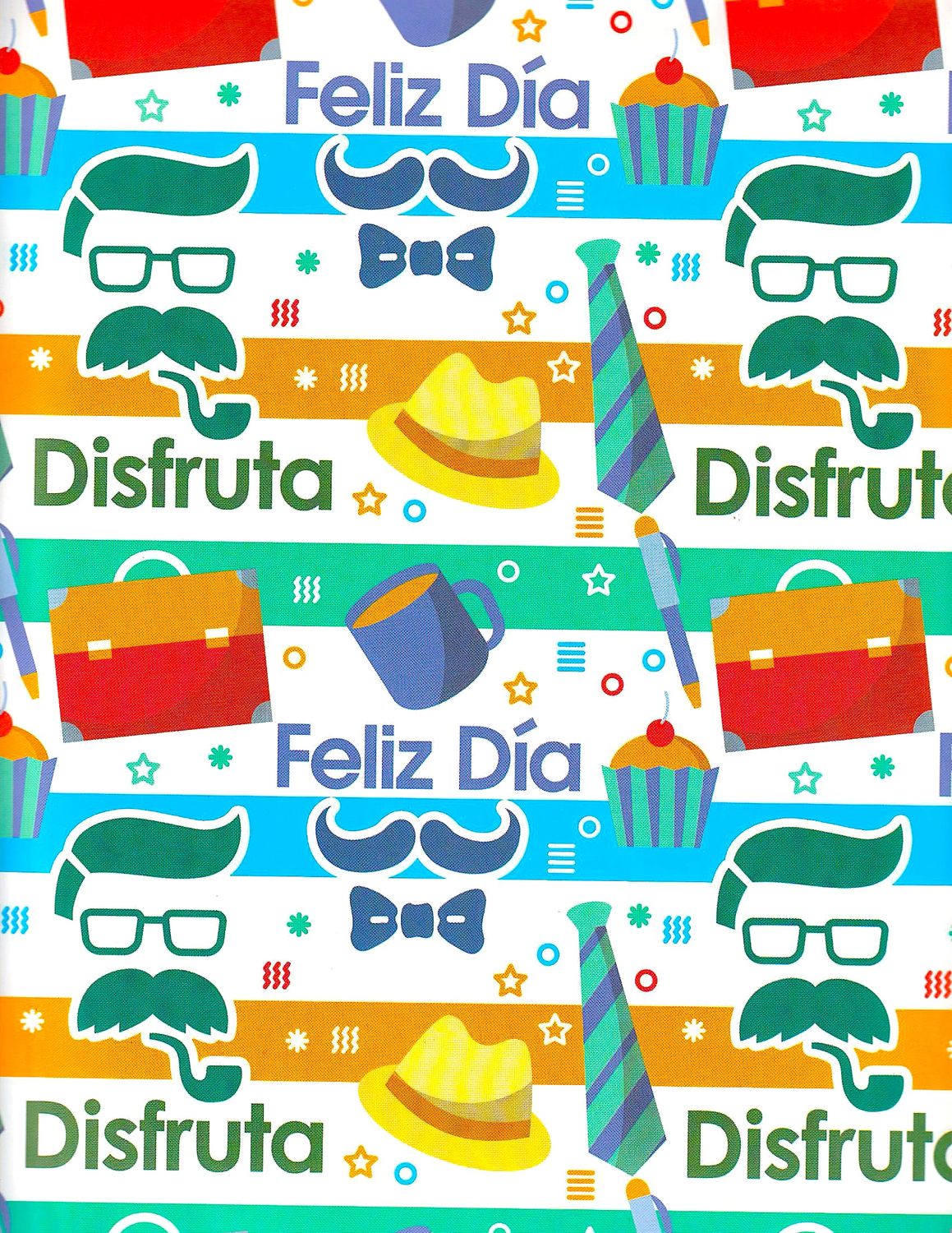 Paquete de 10 pliegos de papel de regalo Pad Color.