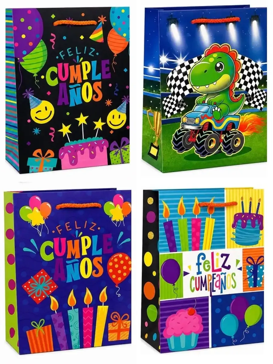 Bolsas de Regalo Surtidas – 27 x 19 cm (10 pzas)