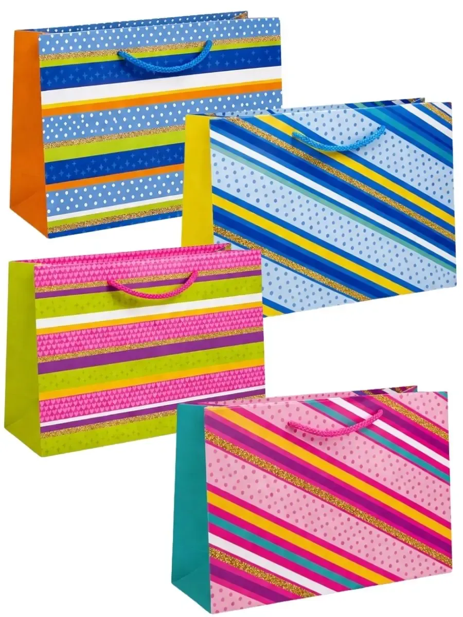 Bolsas de regalo Padcolor diseño Arcoíris tamaño 33x26.5 cm.