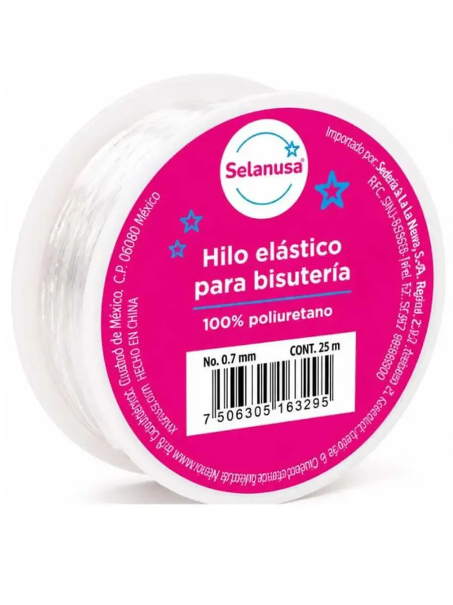 Hilo Elástico Selanusa 0.7 mm – 100% Poliuretano (25m)