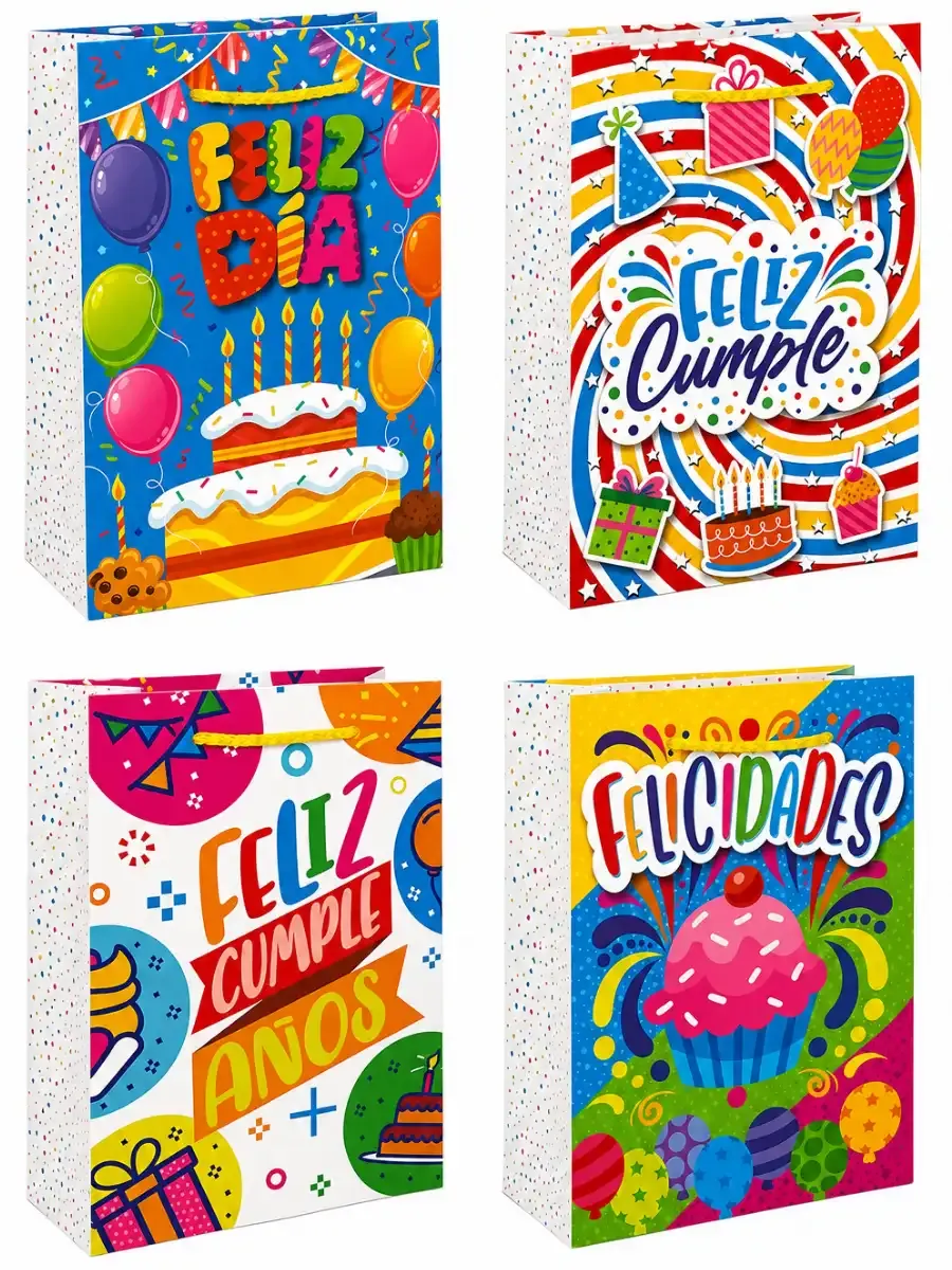 bolsas carnaval 36x25cm pack 8 mayoreo mexico