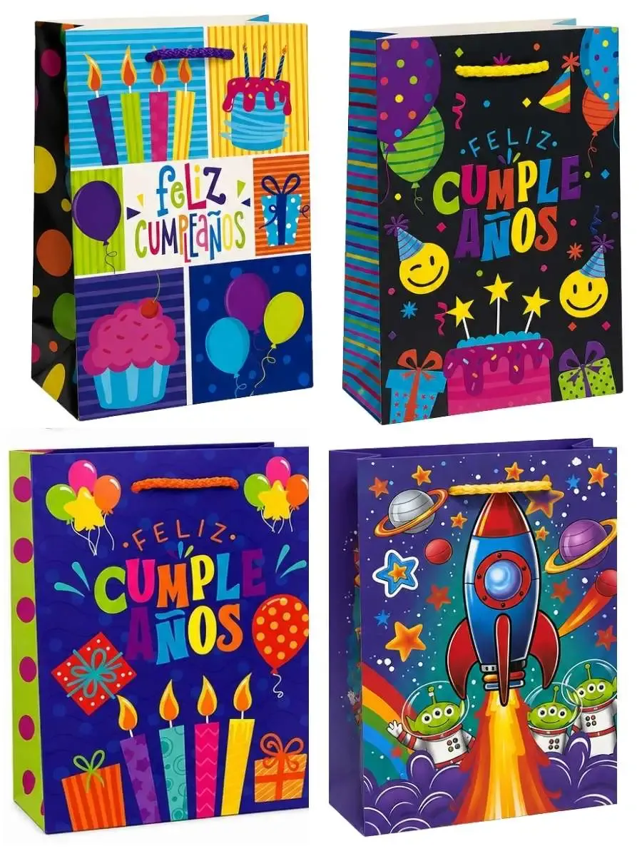 bolsas creear fiesta 36x29cm pack 10 mayoreo mexico