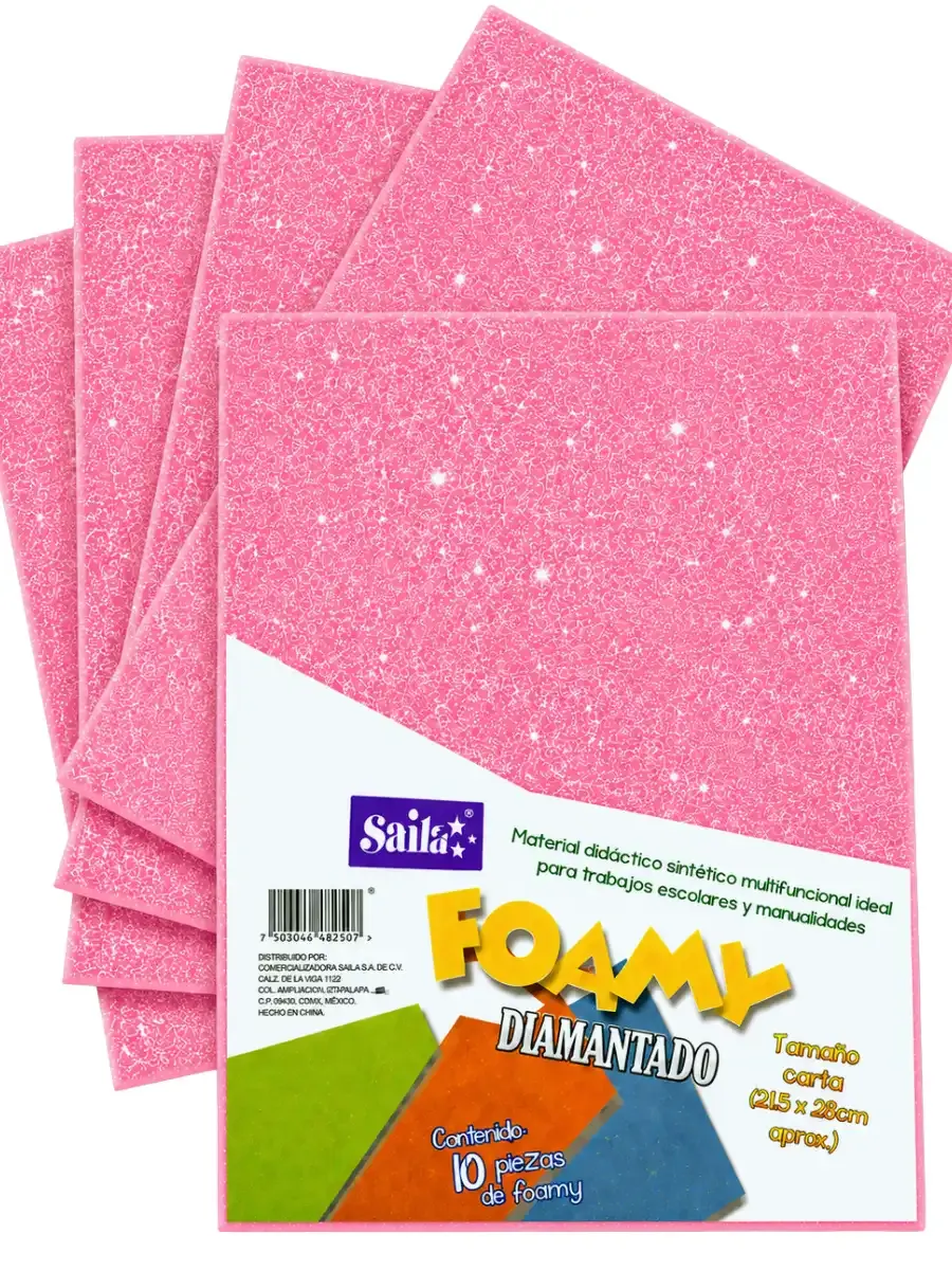 Foamy con diamantina carta c/10 pzas saira 32 fucsia carta-mayoreo-mexico-saira.jpg foamy diamantina fucsia carta mayoreo mexico saira 32