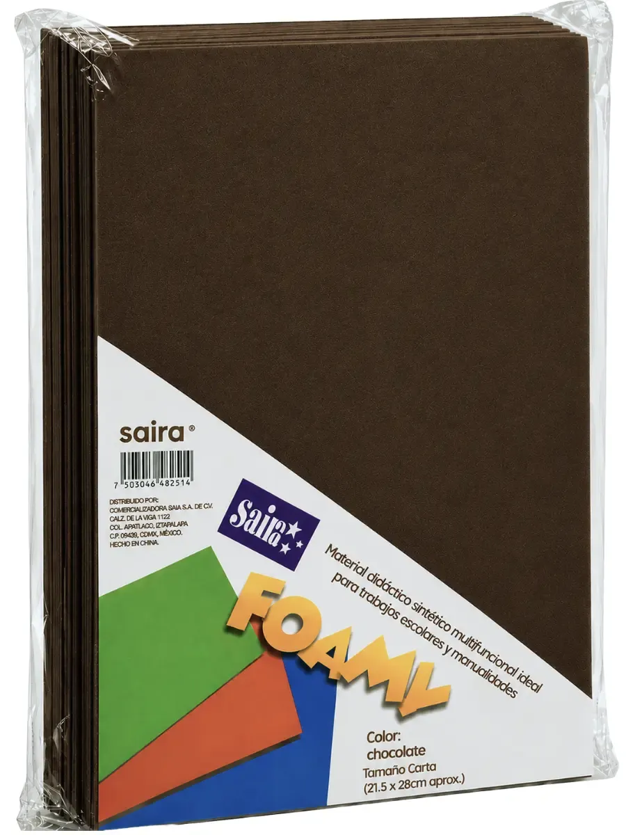 Foamy carta con 24 pzas chocolate 14 saira distribuidor foamy regular chocolate mayoreo mexico