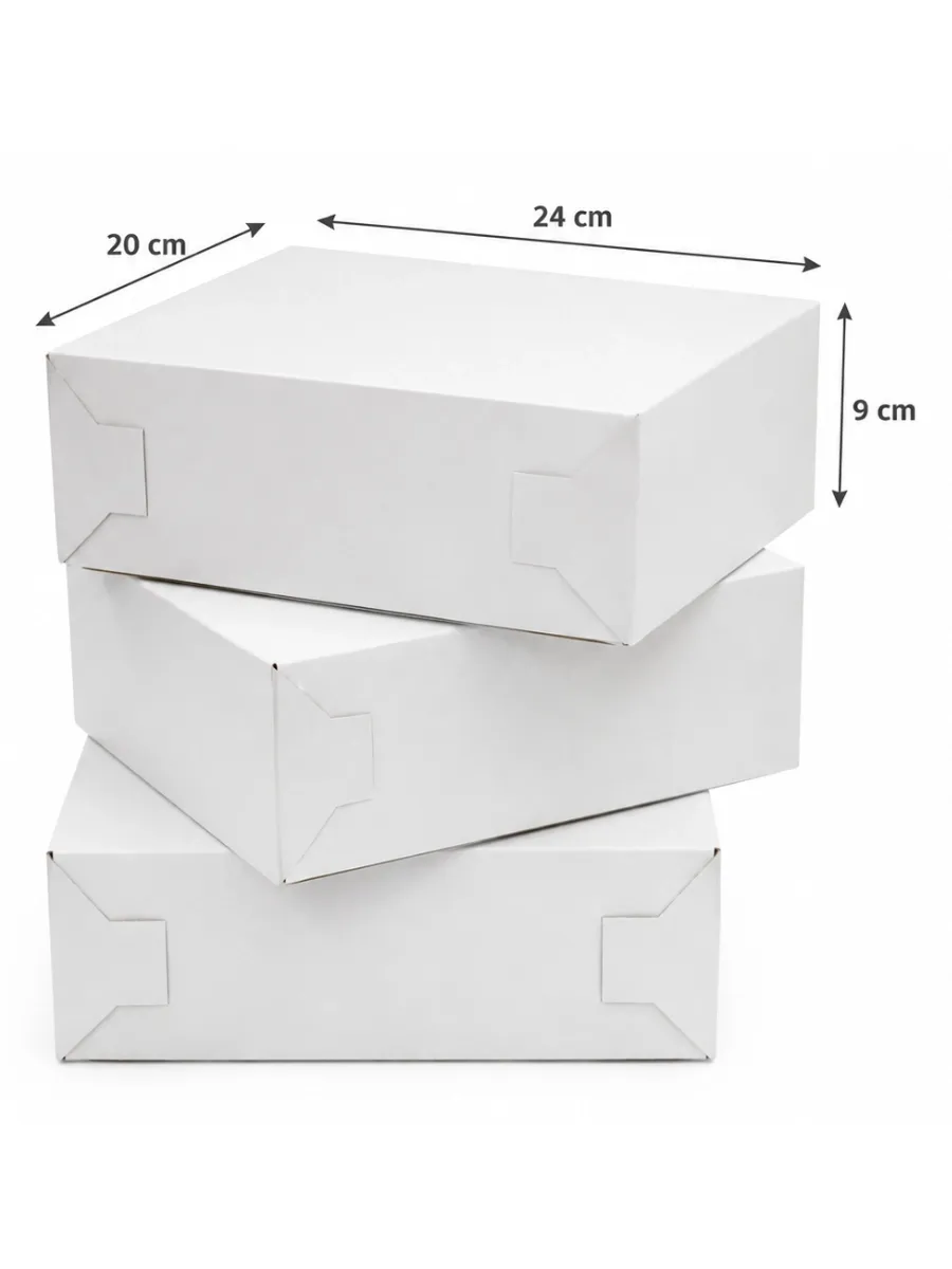 Caja Blanca Mod. 9 (24x20x9) – 10 pzas Mayoreo caja blanca mod 9 mayoreo mexico paquete 10 piezas