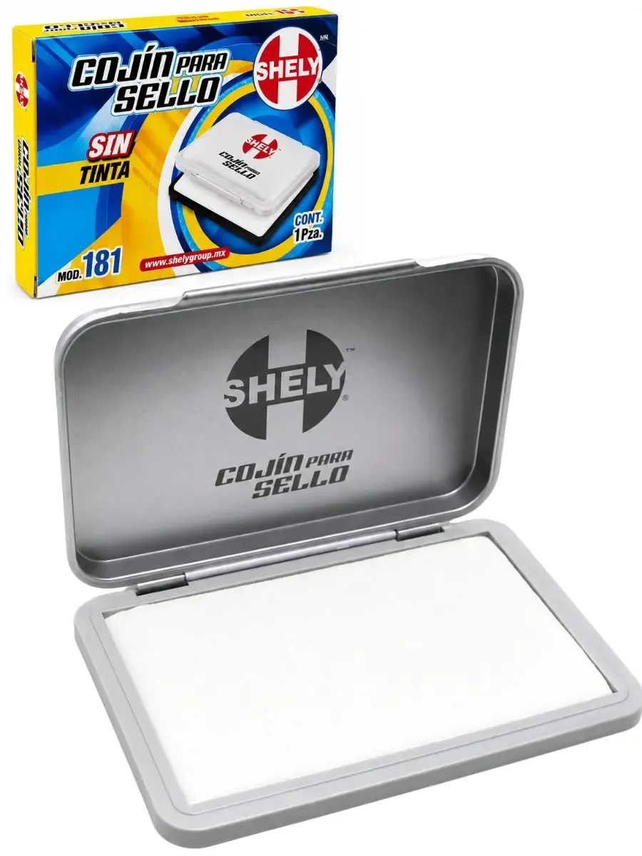 cojin para sello sin tinta shely 181 mayoreo oficina