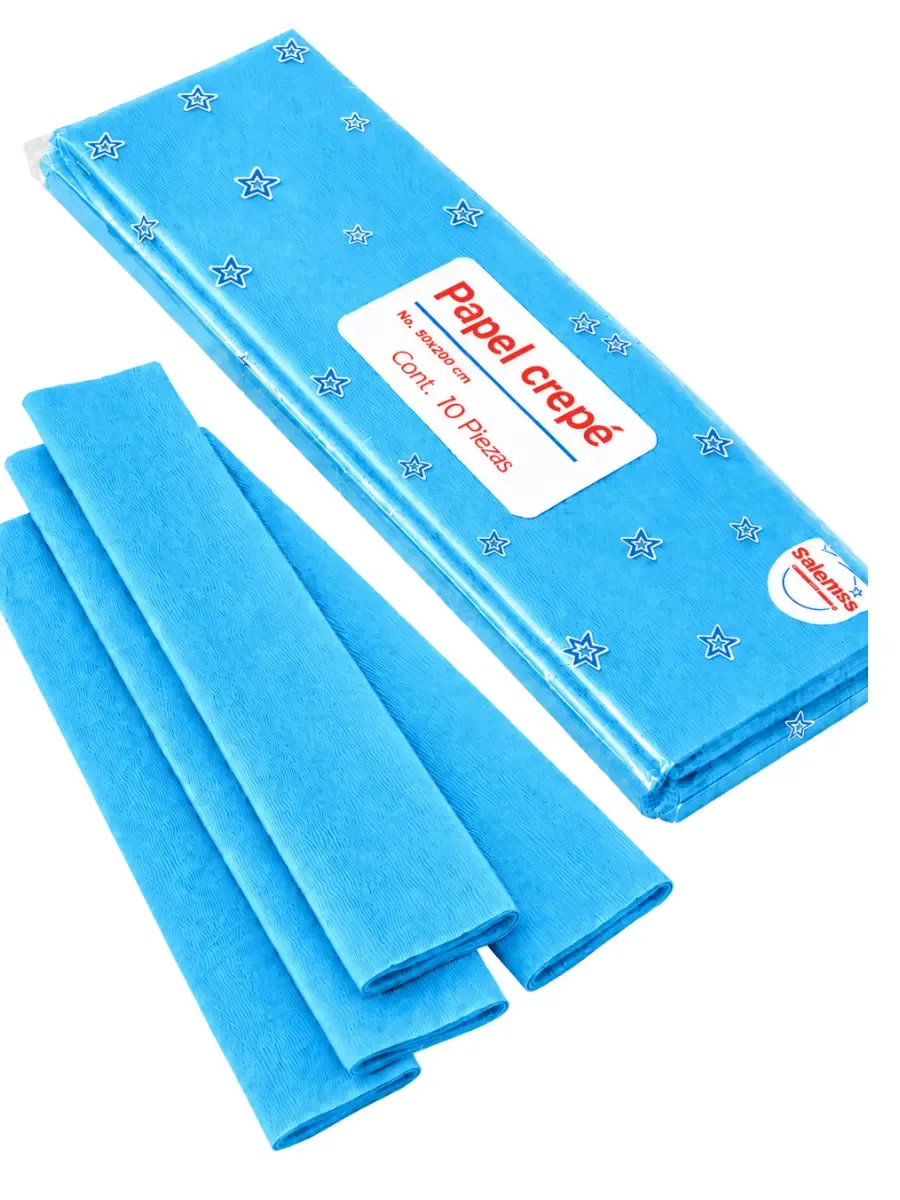 distribuidor papel crepe turquesa selanusa mayoreo mexico
