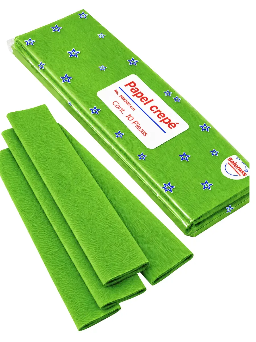 papel crepe selanusa verde limon papeleria tienda online distribuidora