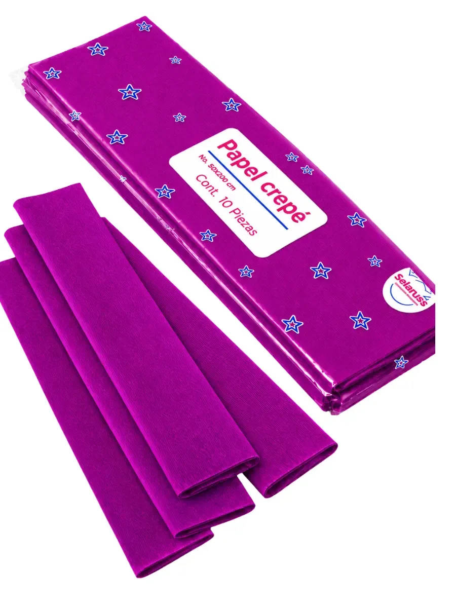 Papel crepe selanusa Bugambilia 10pzas de 50cm x 2 m distribuidor papel crepe bugambilia selanusa mayoreo mexico