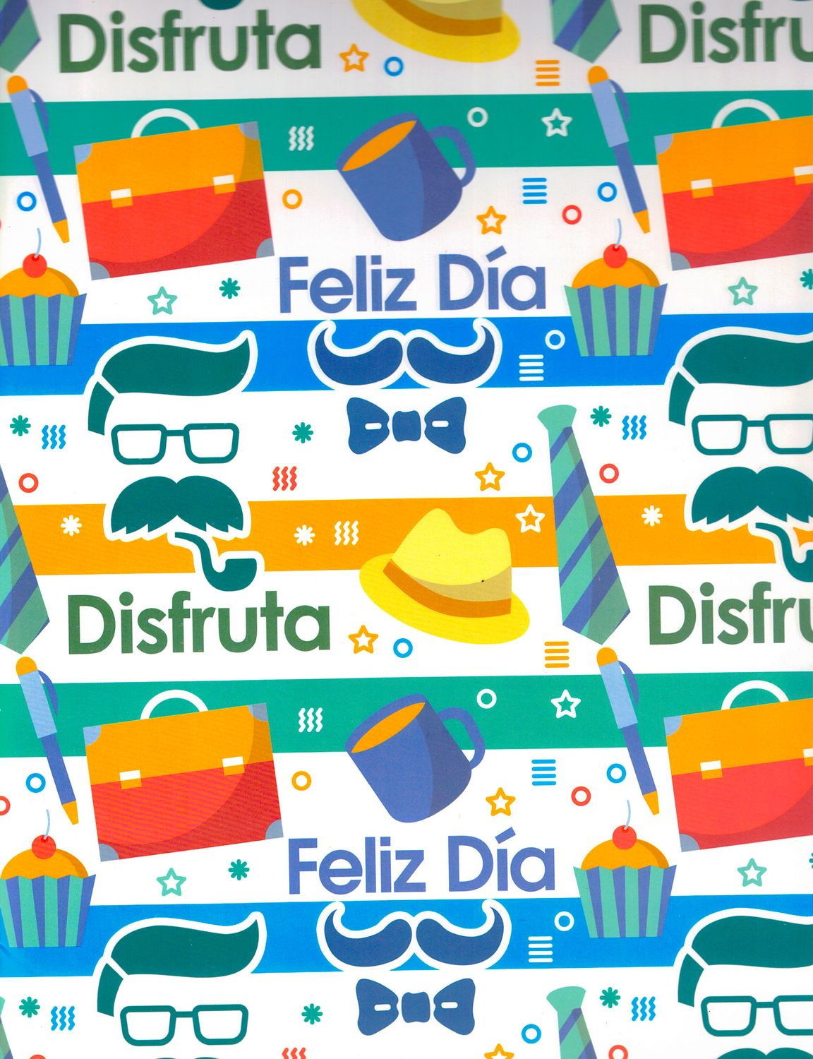 Papel de Regalo Pad Color paq. con 10 piezas