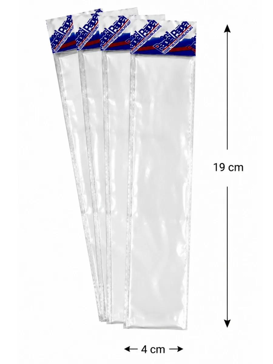 bolsa celofan transparente 4x19 mayoreo mexico paquete 100 piezas