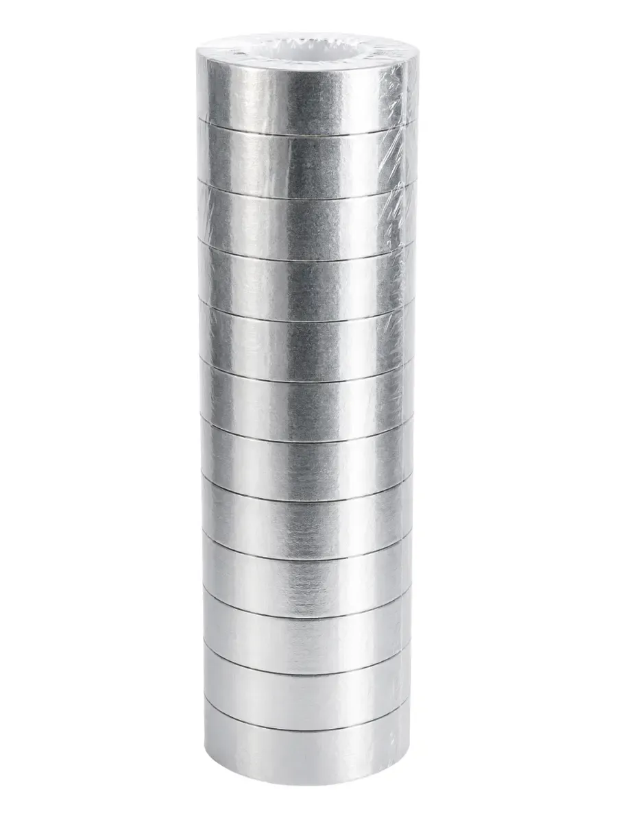 cintas metalicas plata mayoreo 12pzas rollos paquete