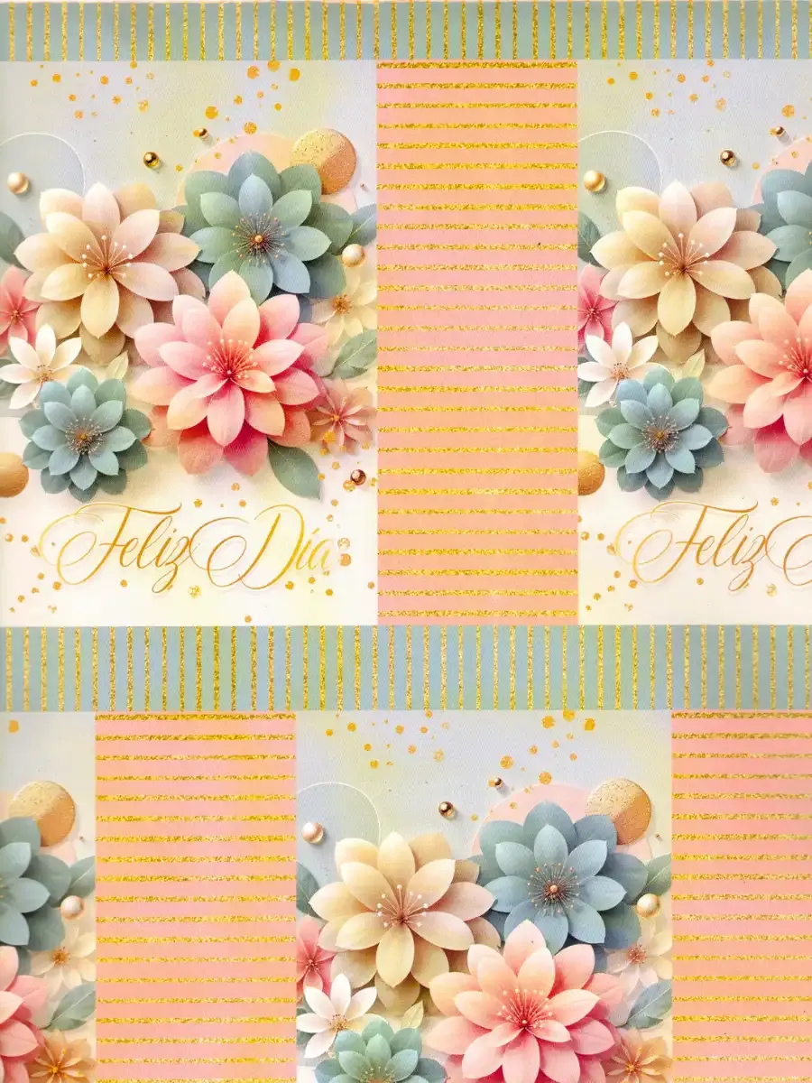 distribuidor papel regalo flores 3d dorado mayoreo mexico papeleria