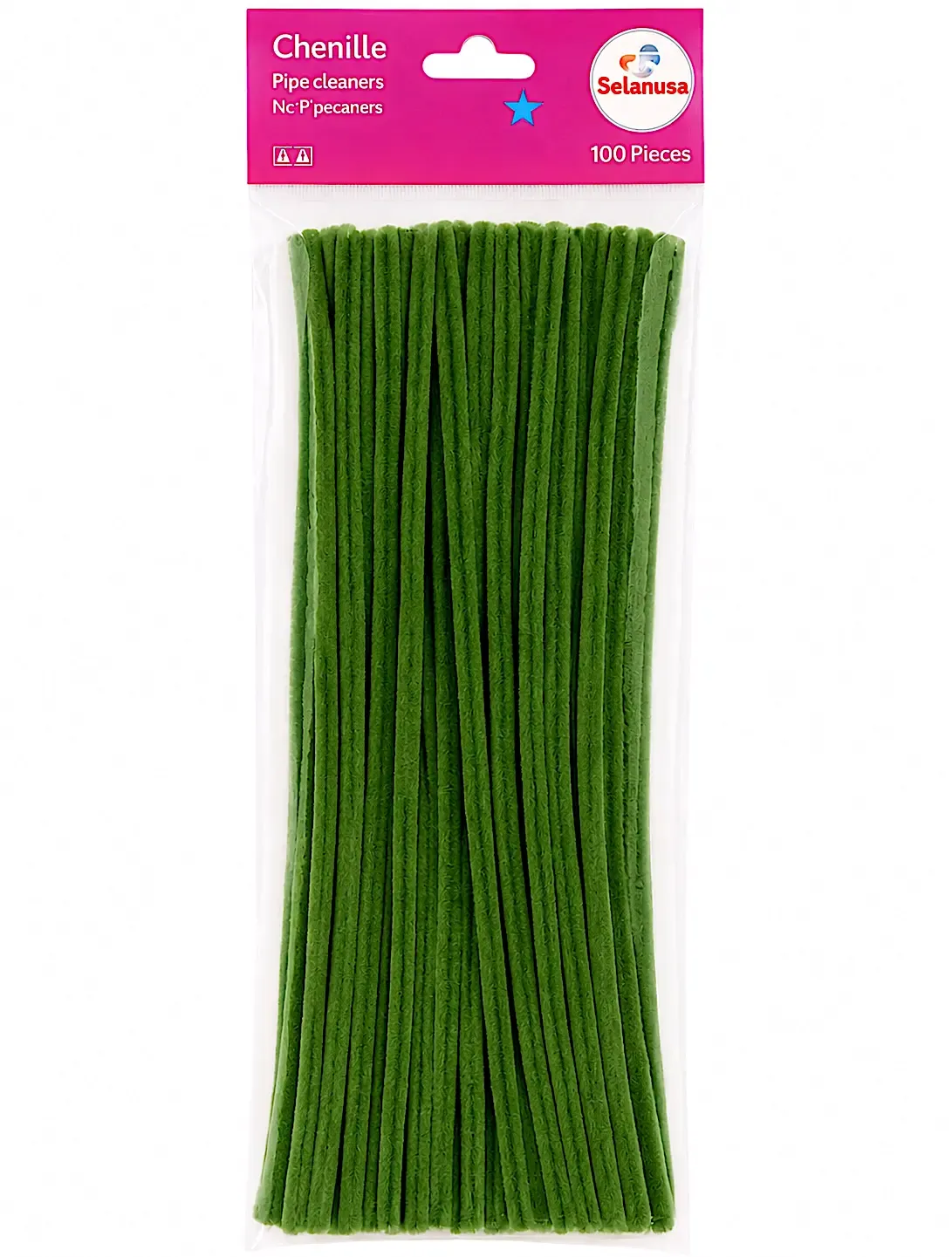 Limpiapipas verde botella #20 – Chenille c/100 pzas