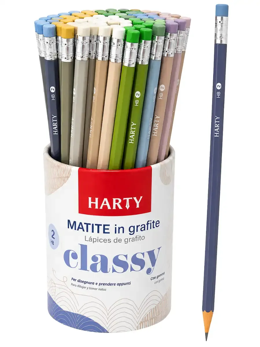 Lápices de Grafito Classy Harty c/72 pzas – Mayoreo lapices grafito classy harty 72 piezas paquete mayoreo distribuidor mexico