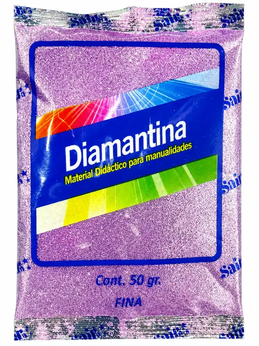 diamantina saira lila 10 50g manualidades mayoreo distribuidor