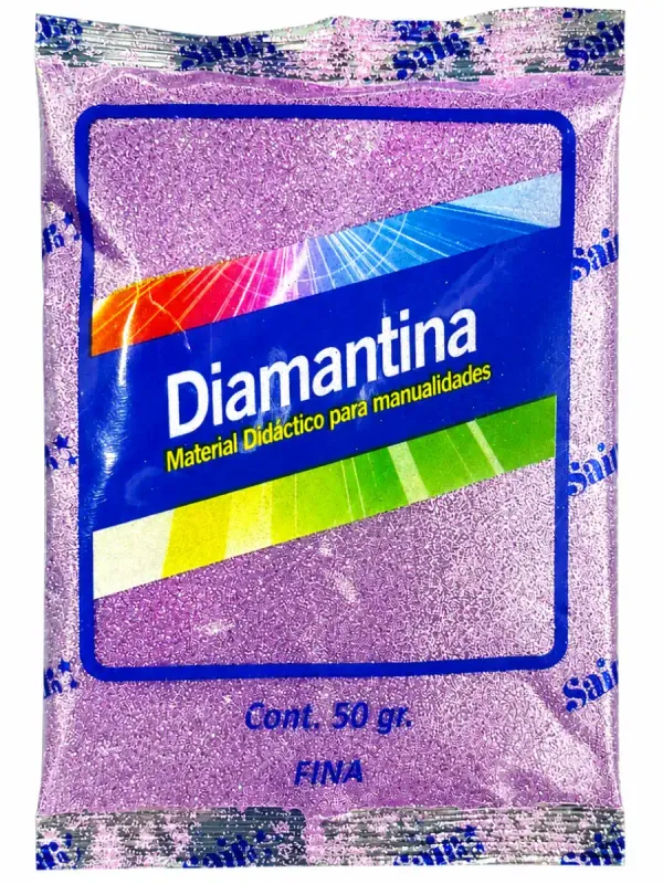 diamantina saira lila 10 50g manualidades mayoreo distribuidor