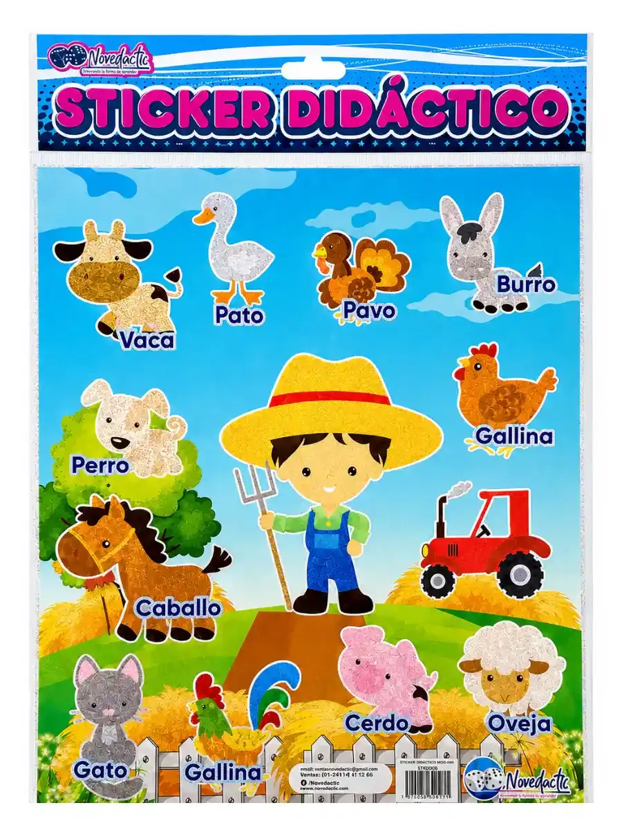 Sticker Didáctico Tema Granja – Mayoreo Sticker Didáctico Tema Granja – Mayoreo