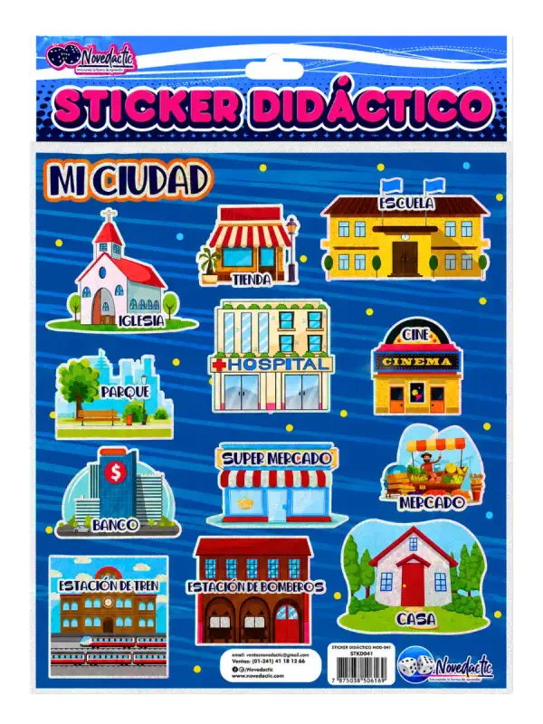 Sticker Didáctico Mi Ciudad C/3 Pzas – Mayoreo Sticker Didáctico Mi Ciudad C/3 Pzas – Mayoreo